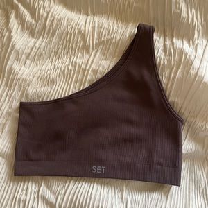 set active one shoulder bra